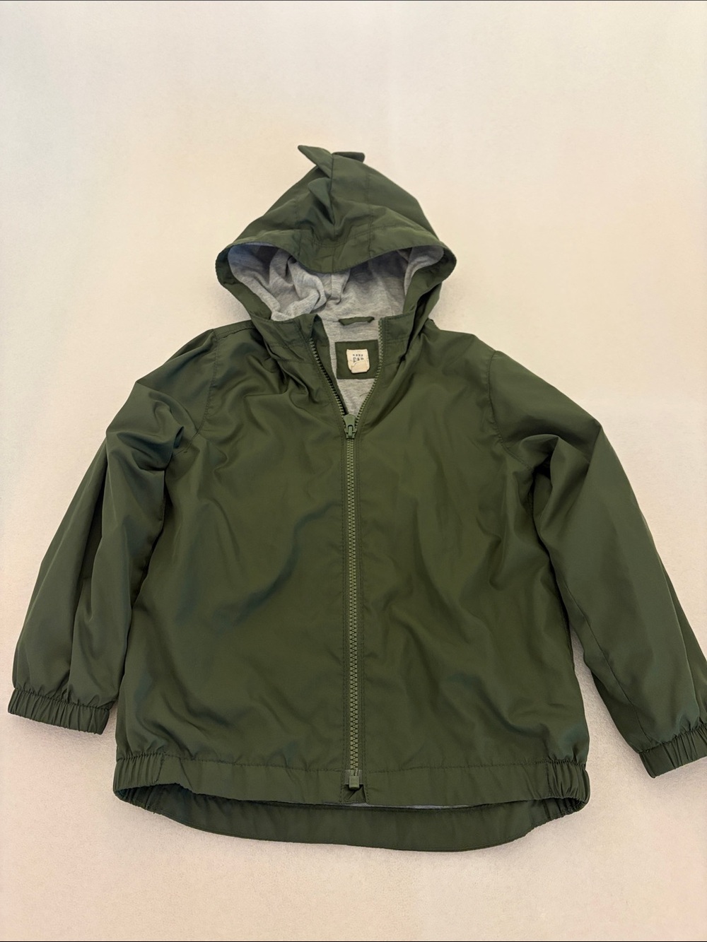 Gap Kids Hooded Olive Green Raincoat with Soft Lining